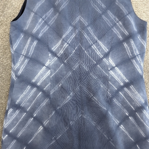 ANNE Klein abstract print sleeveless silk dress size 8 - Picture 3 of 13